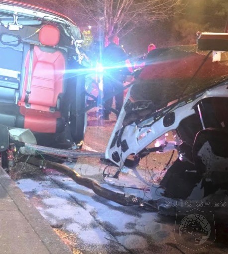 Driver Splits Cayenne In Half And Walks Away After Crash